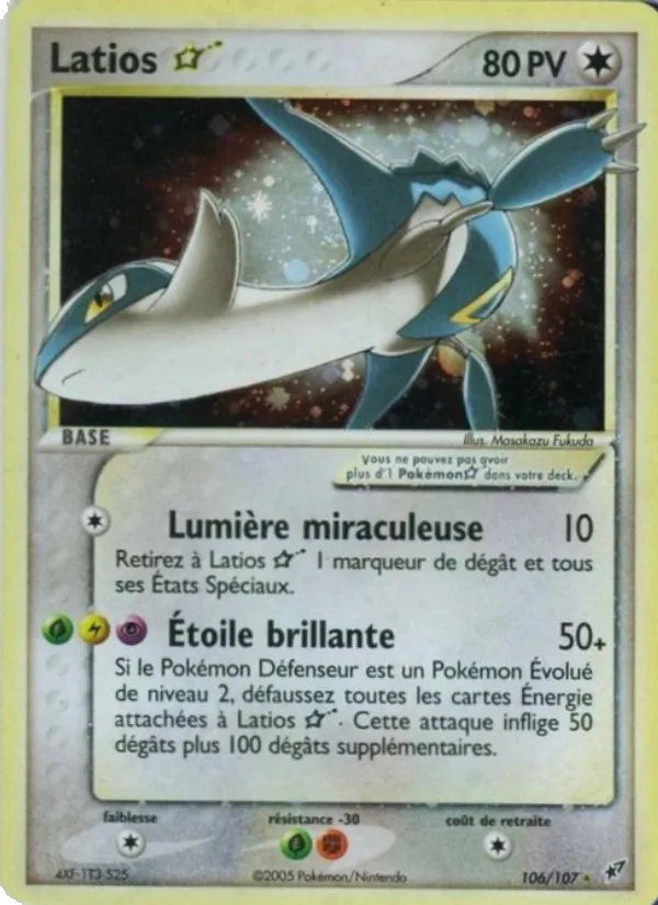 Latios ☆ · EX Deoxys n°106